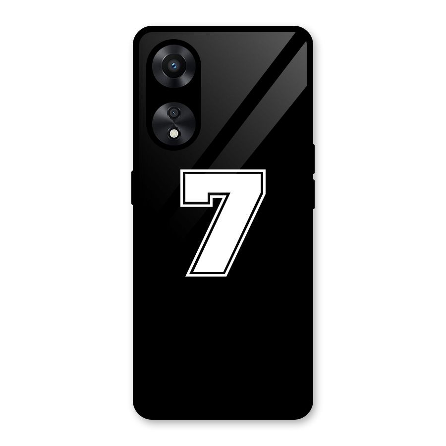 Number 7 Glass Back Case for Oppo A78