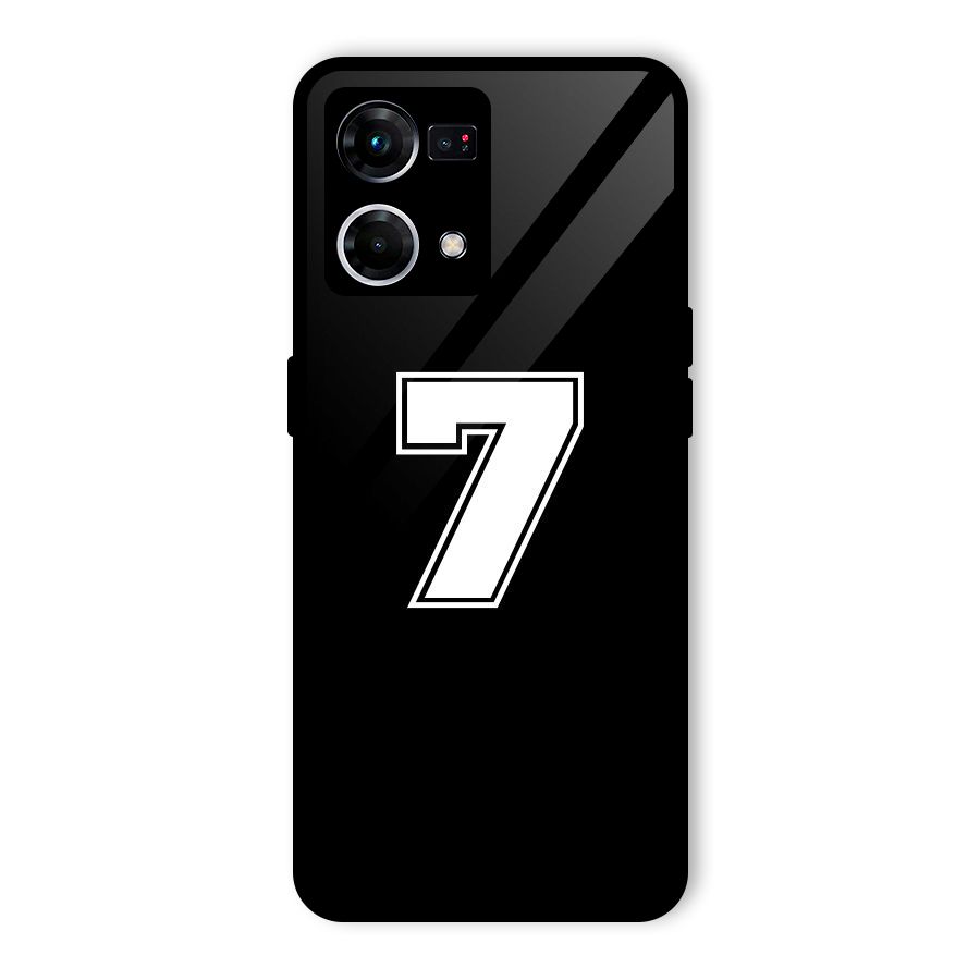 Number 7 Glass Back Case for Oppo F21s Pro 4G