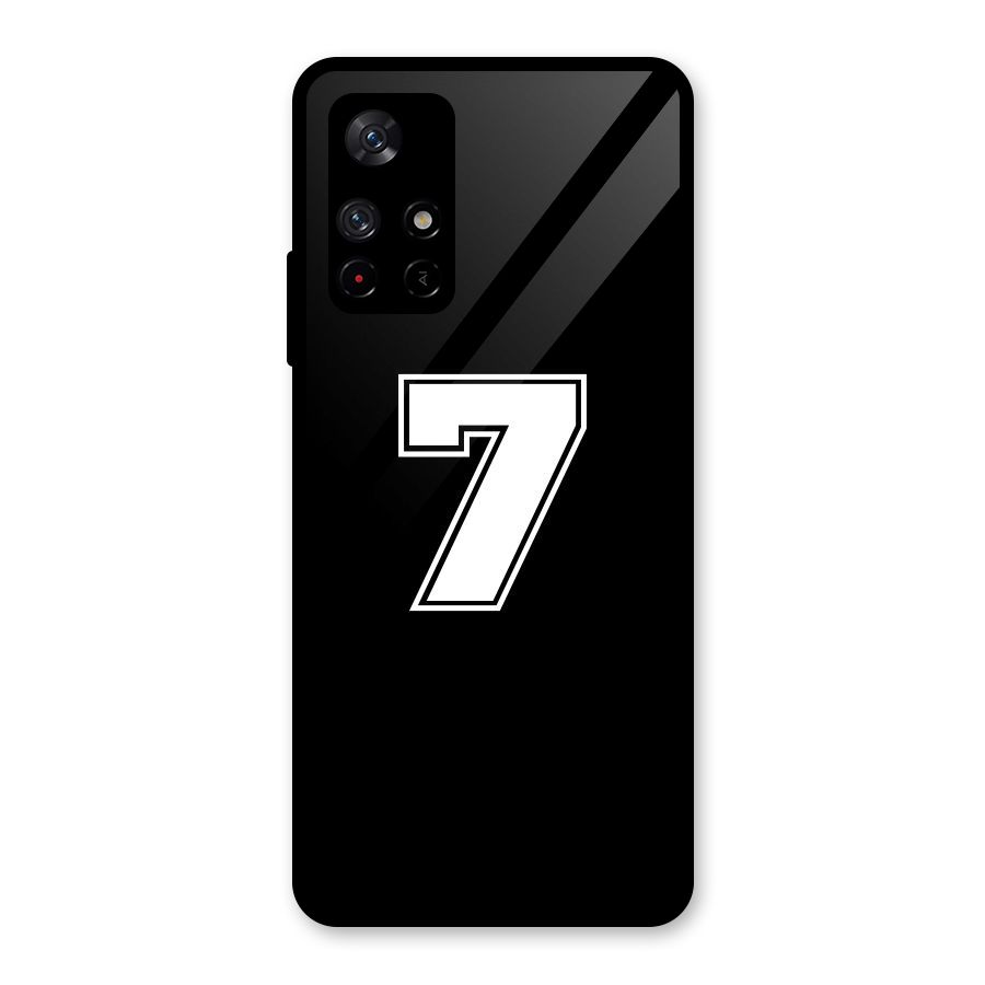 Number 7 Glass Back Case for Redmi Note 11T 5G