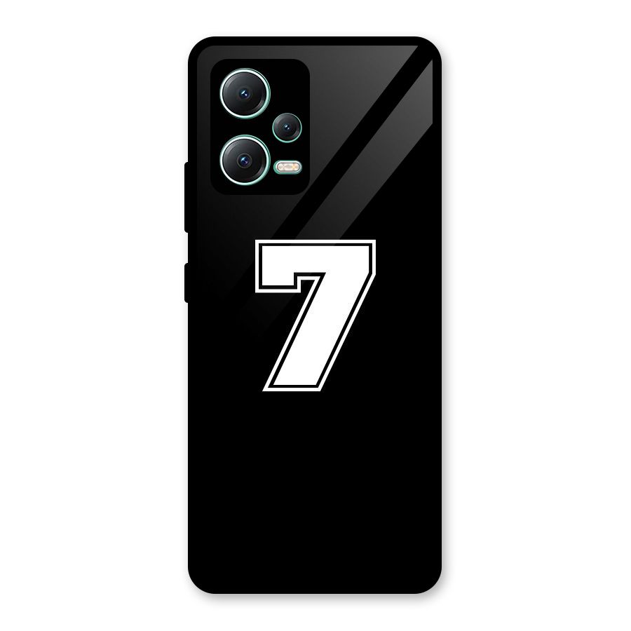 Number 7 Glass Back Case for Redmi Note 12 5G