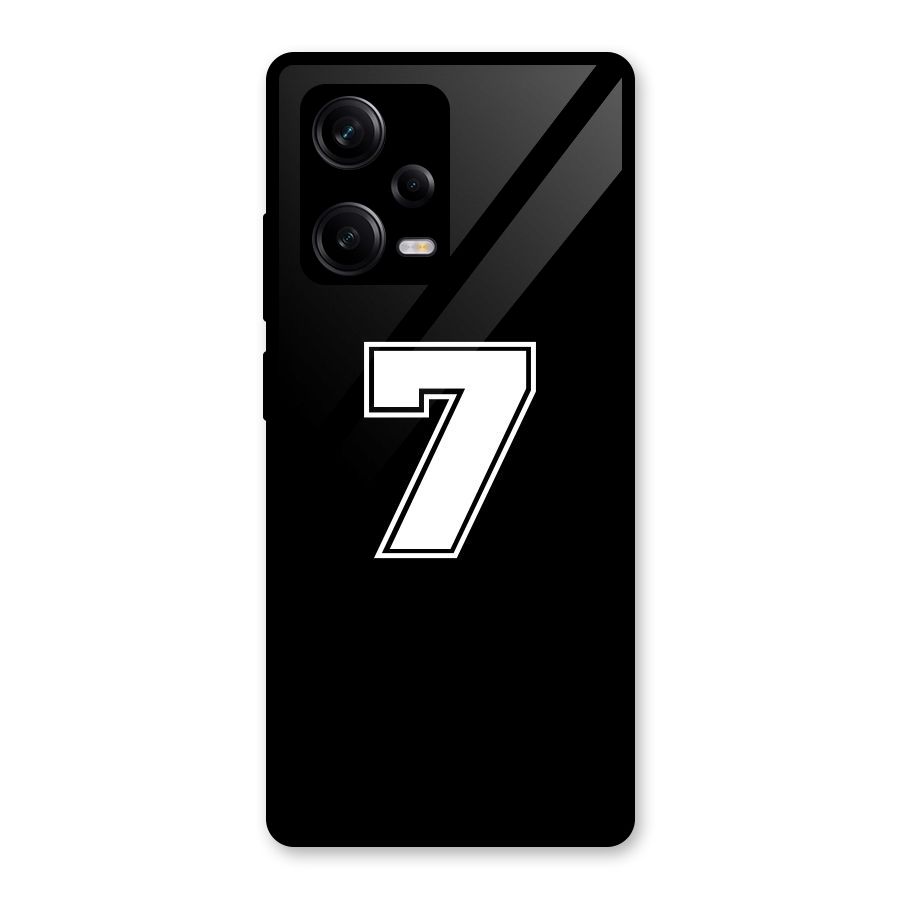 Number 7 Glass Back Case for Redmi Note 12 Pro