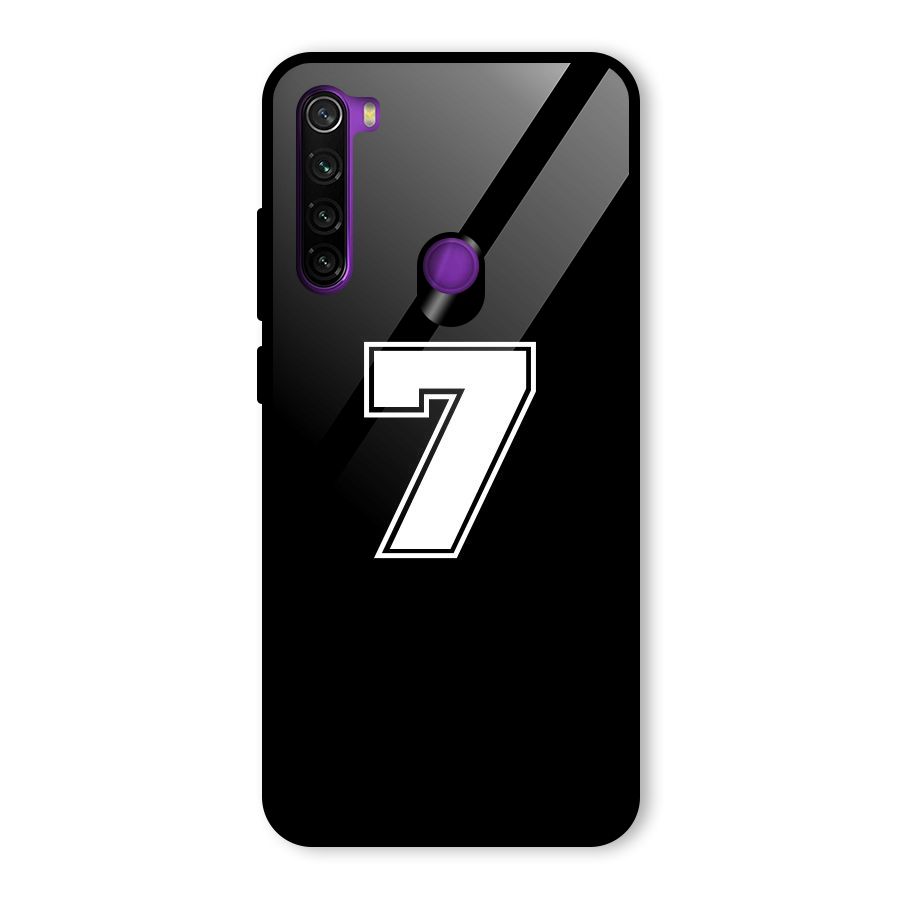 Number 7 Glass Back Case for Redmi Note 8