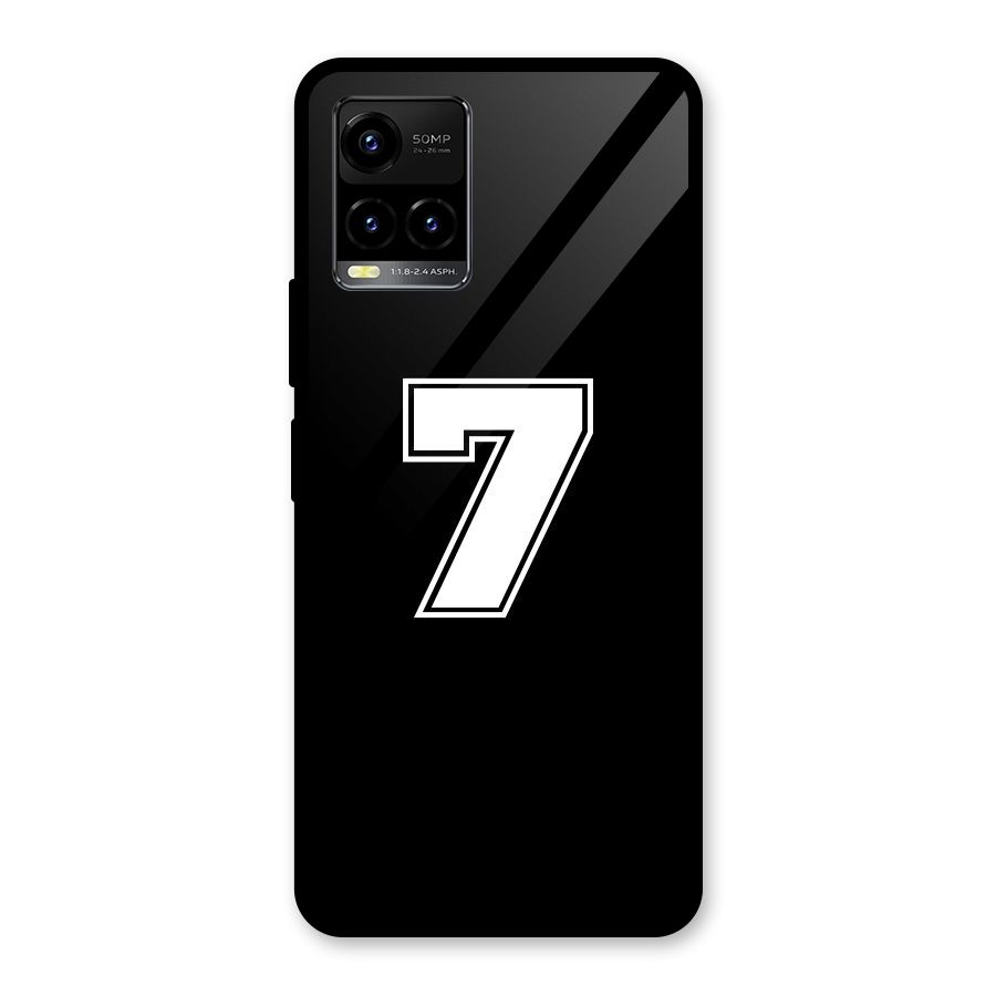 Number 7 Glass Back Case for Vivo Y21A