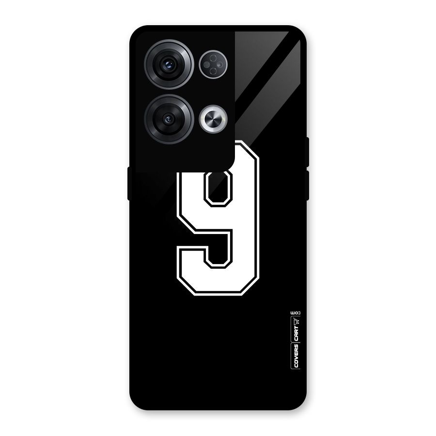 Number 9 Glass Back Case for Oppo Reno8 Pro 5G