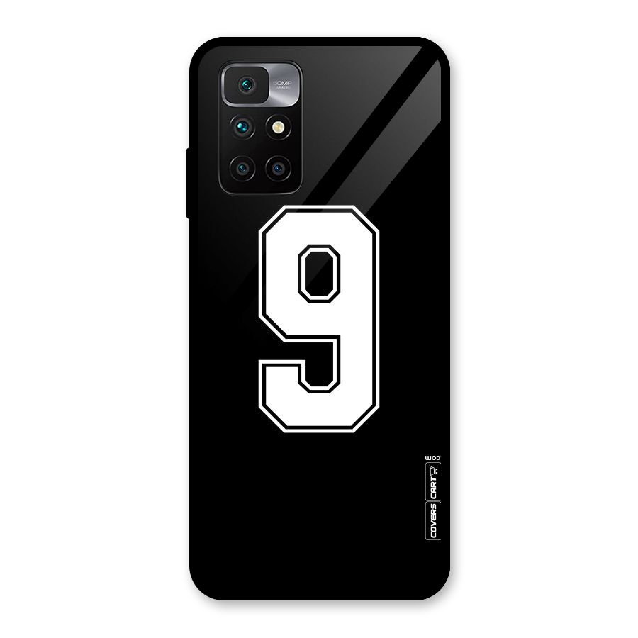 Number 9 Glass Back Case for Redmi 10 Prime