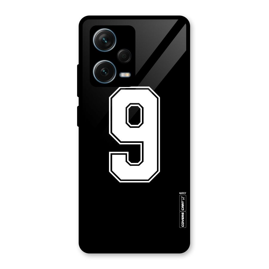 Number 9 Glass Back Case for Redmi Note 12 Pro Plus 5G