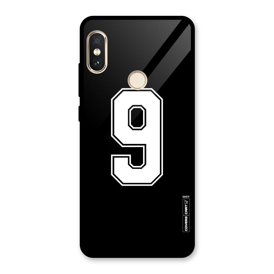 Number 9 Glass Back Case for Redmi Note 5 Pro