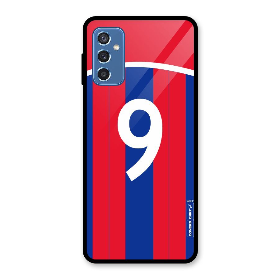 Number 9 Jersey Glass Back Case for Galaxy M52 5G