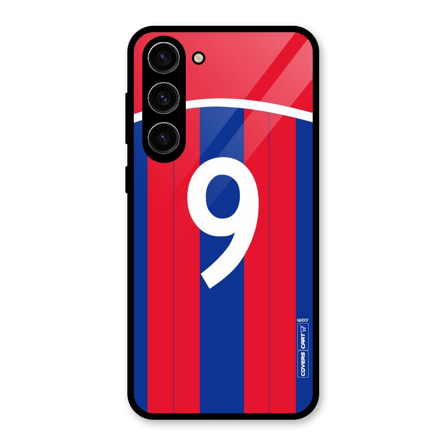 Number 9 Jersey Glass Back Case for Galaxy S23 Plus