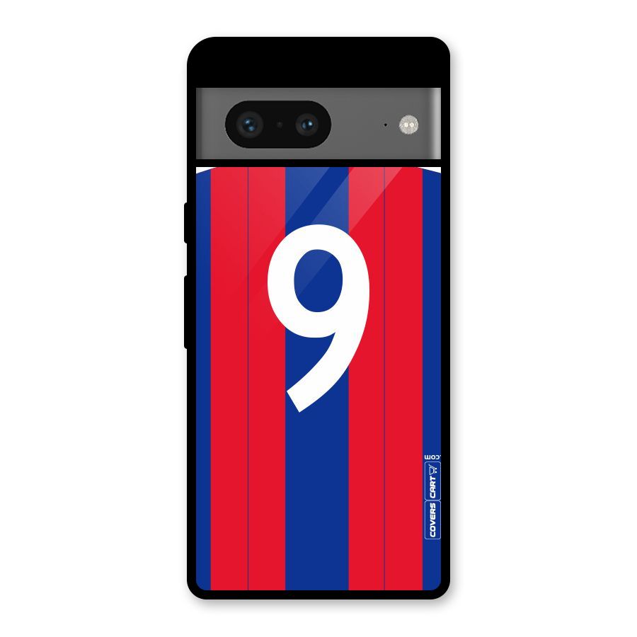 Number 9 Jersey Glass Back Case for Google Pixel 7