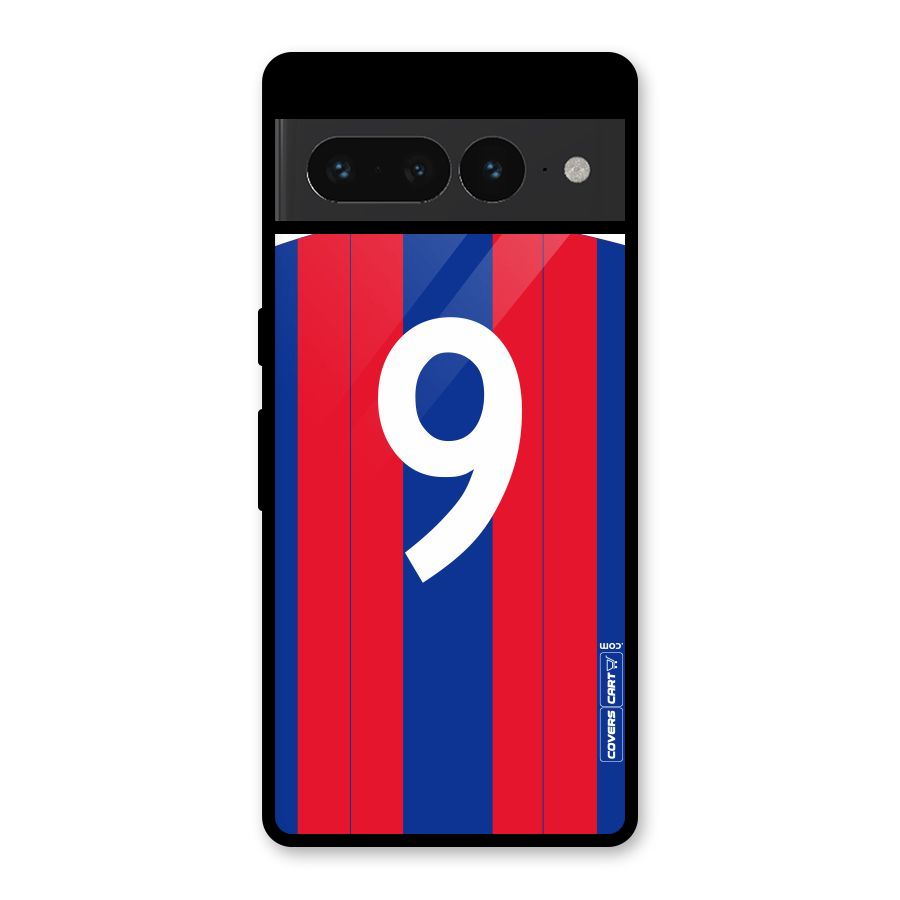 Number 9 Jersey Glass Back Case for Google Pixel 7 Pro