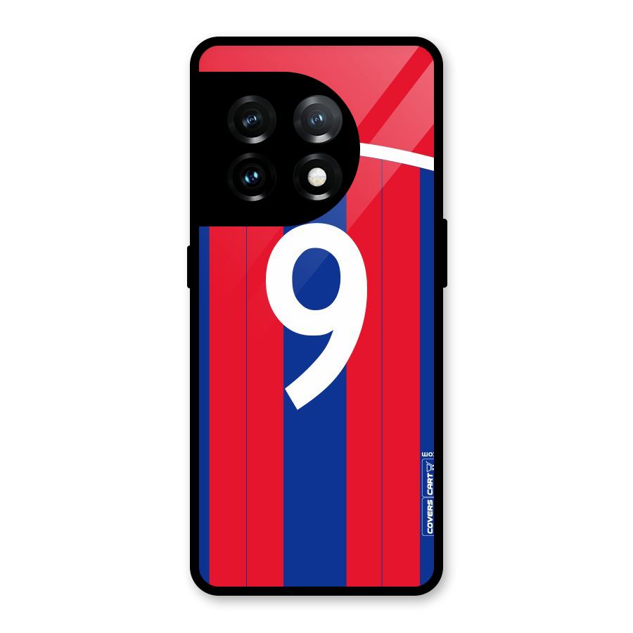 Number 9 Jersey Glass Back Case for OnePlus 11