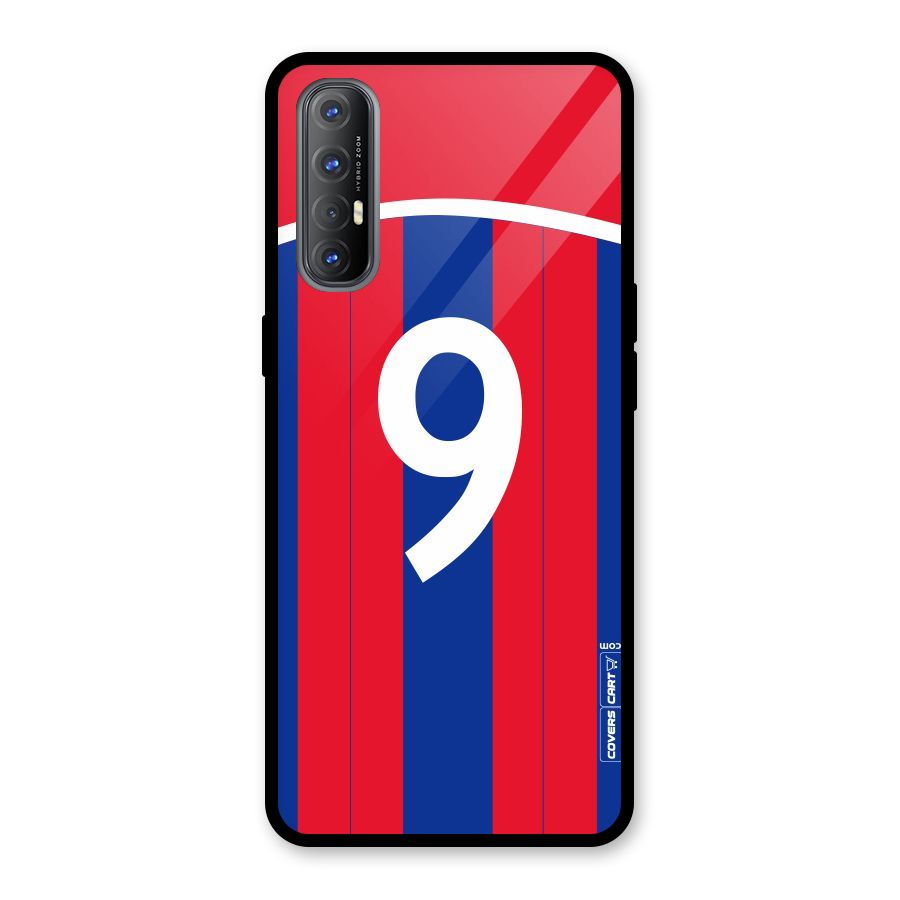 Number 9 Jersey Glass Back Case for Oppo Reno3 Pro