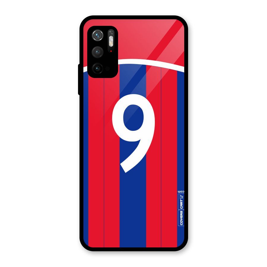 Number 9 Jersey Glass Back Case for Poco M3 Pro 5G
