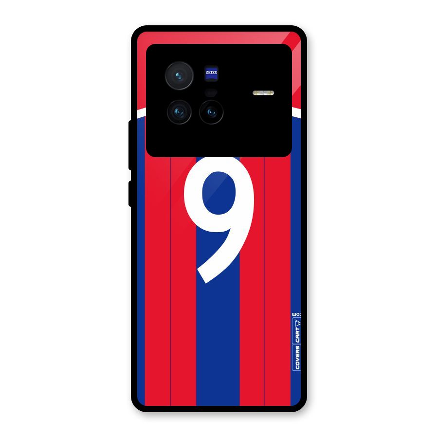 Number 9 Jersey Glass Back Case for Vivo X80