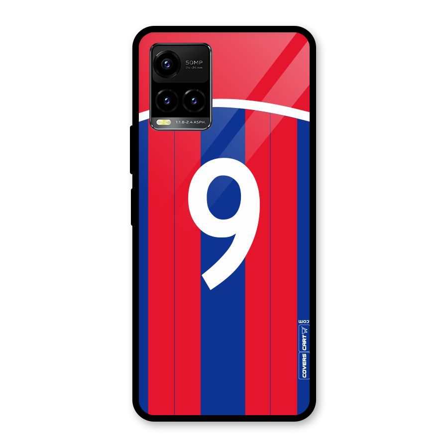 Number 9 Jersey Glass Back Case for Vivo Y21A