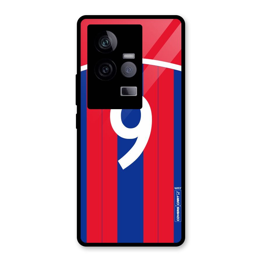 Number 9 Jersey Glass Back Case for Vivo iQOO 11 5G