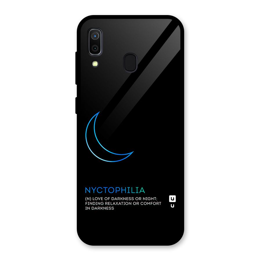 Nyctophilia Love of Darkness Glass Back Case for Galaxy A30
