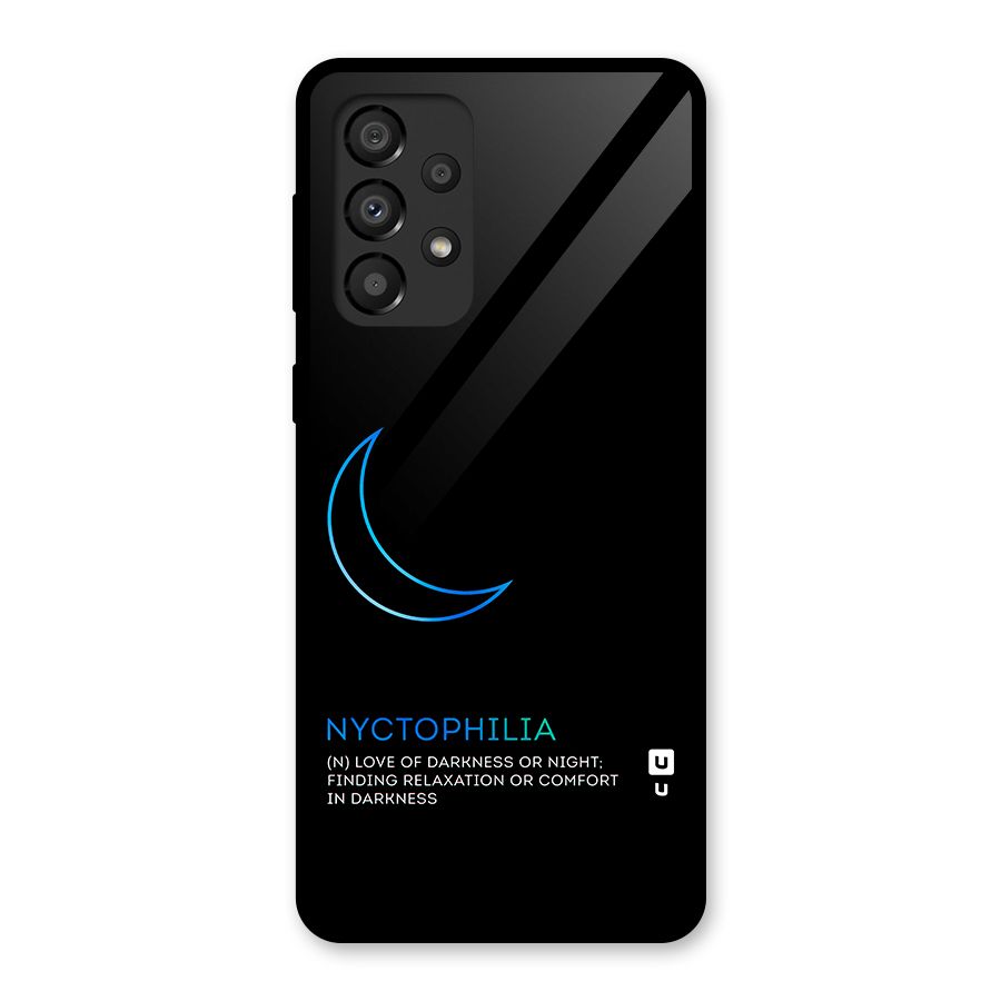 Nyctophilia Love of Darkness Glass Back Case for Galaxy A33 5G