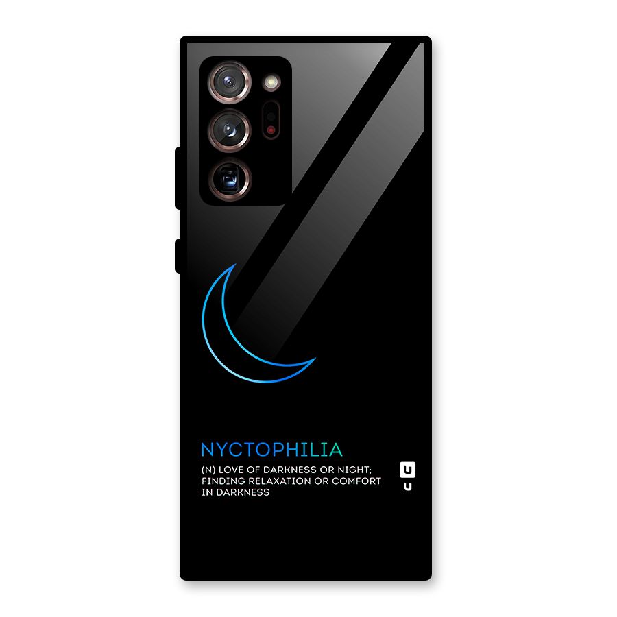 Nyctophilia Love of Darkness Glass Back Case for Galaxy Note 20 Ultra 5G