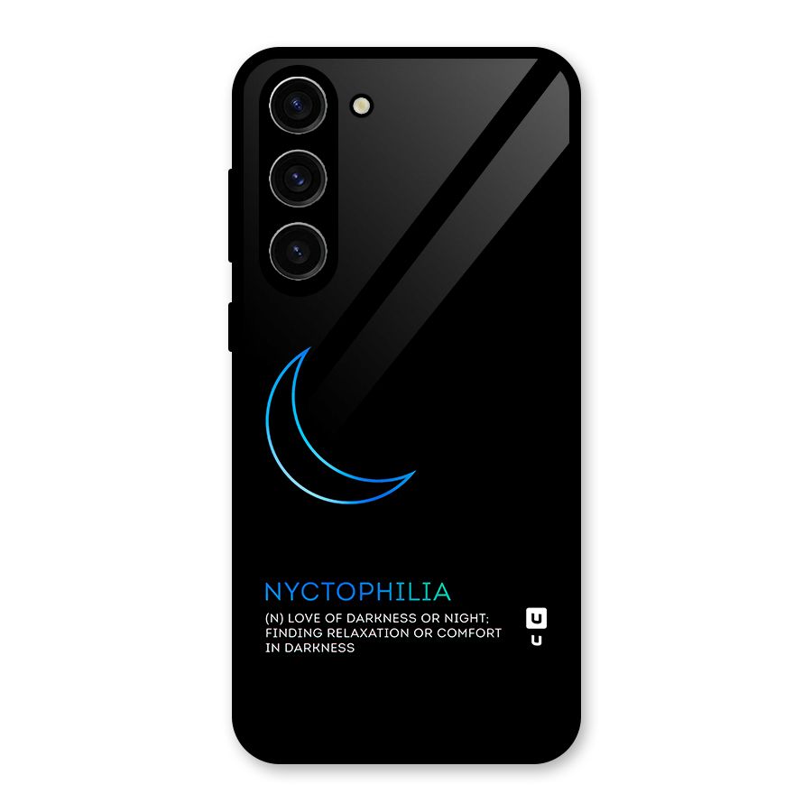 Nyctophilia Love of Darkness Glass Back Case for Galaxy S23 Plus