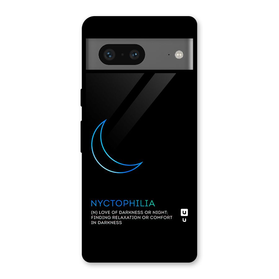 Nyctophilia Love of Darkness Glass Back Case for Google Pixel 7