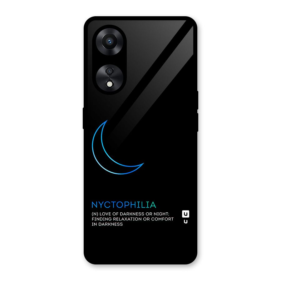 Nyctophilia Love of Darkness Glass Back Case for Oppo A78