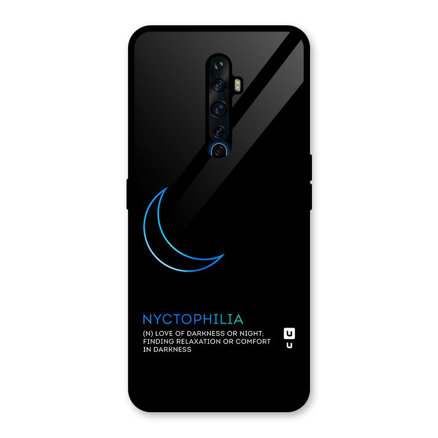 Nyctophilia Love of Darkness Glass Back Case for Oppo Reno2 F