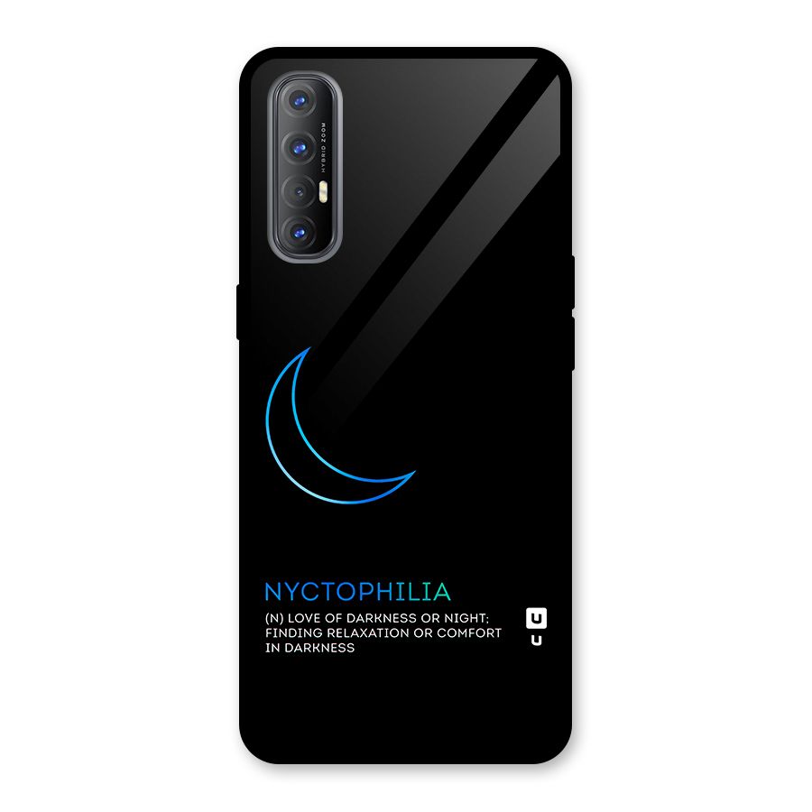 Nyctophilia Love of Darkness Glass Back Case for Oppo Reno3 Pro