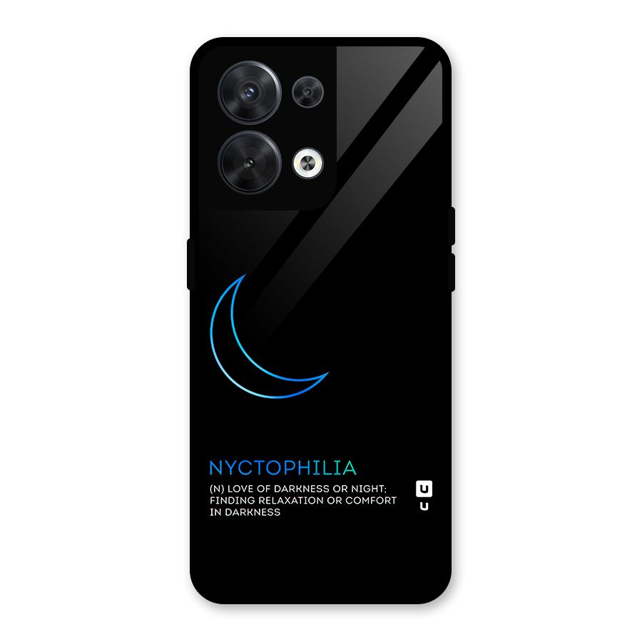 Nyctophilia Love of Darkness Glass Back Case for Oppo Reno8 5G