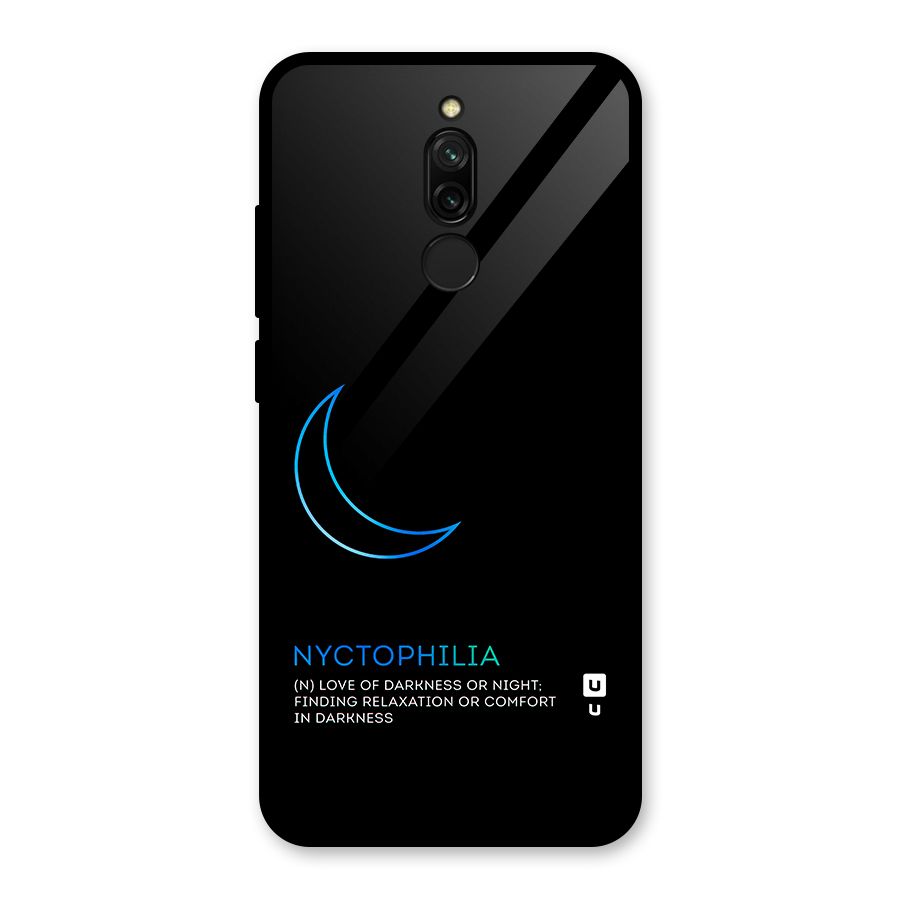 Nyctophilia Love of Darkness Glass Back Case for Redmi 8
