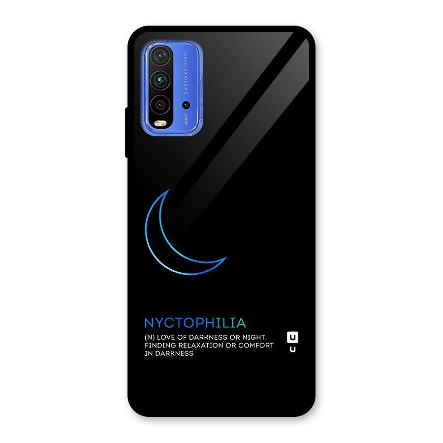 Nyctophilia Love of Darkness Glass Back Case for Redmi 9 Power