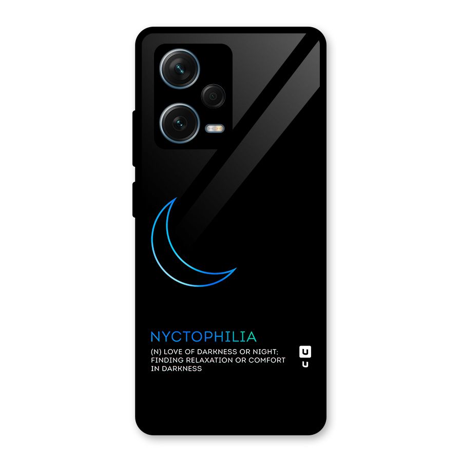 Nyctophilia Love of Darkness Glass Back Case for Redmi Note 12 Pro Plus 5G