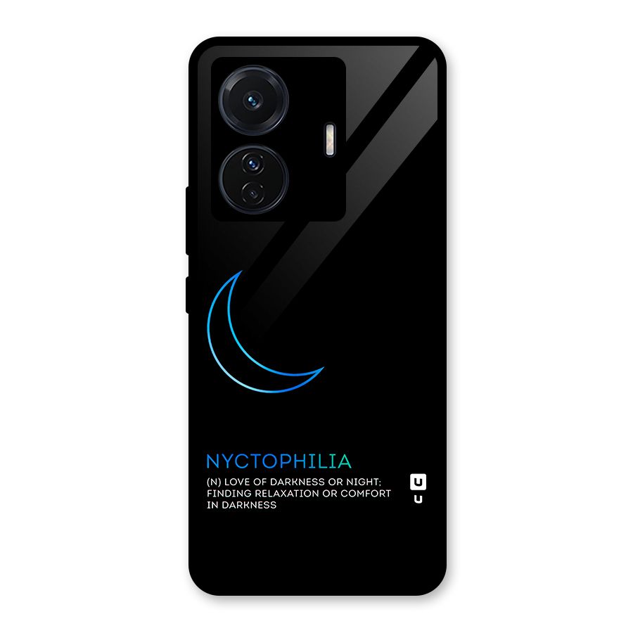 Nyctophilia Love of Darkness Glass Back Case for Vivo T1 Pro
