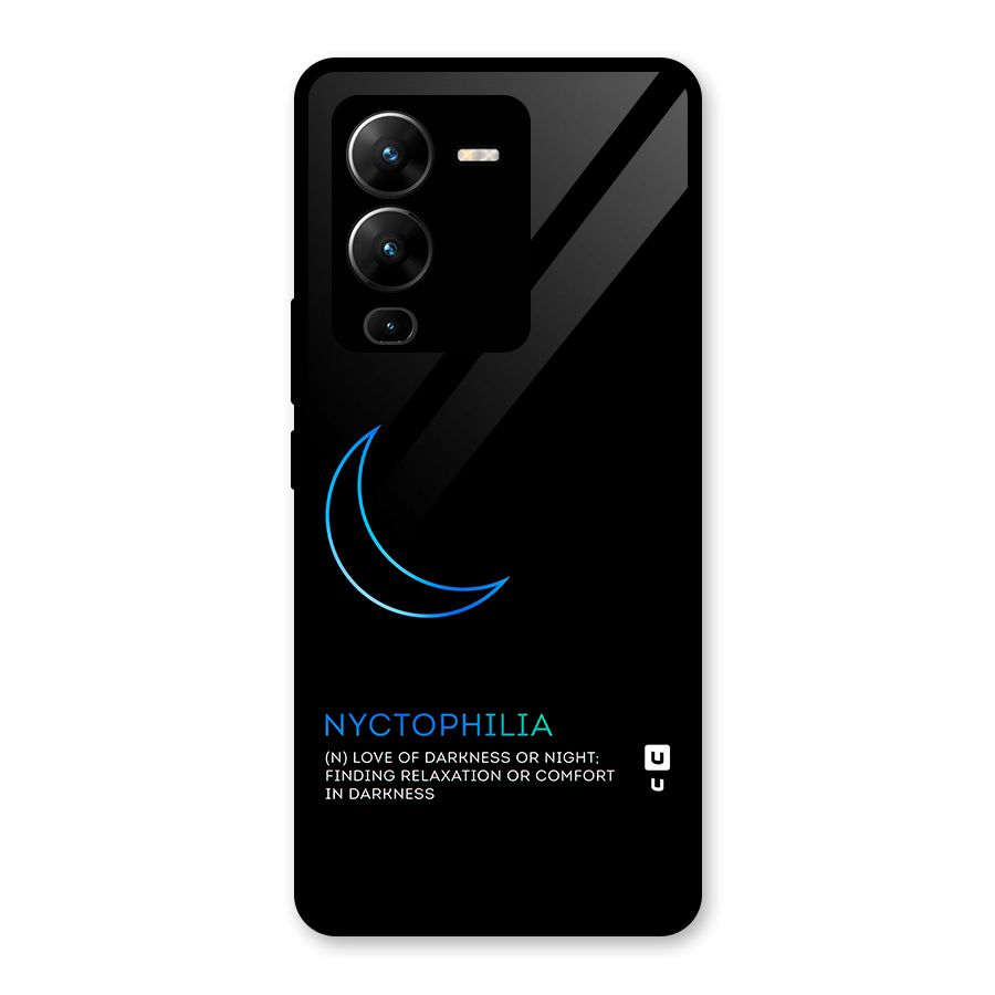 Nyctophilia Love of Darkness Glass Back Case for Vivo V25 Pro