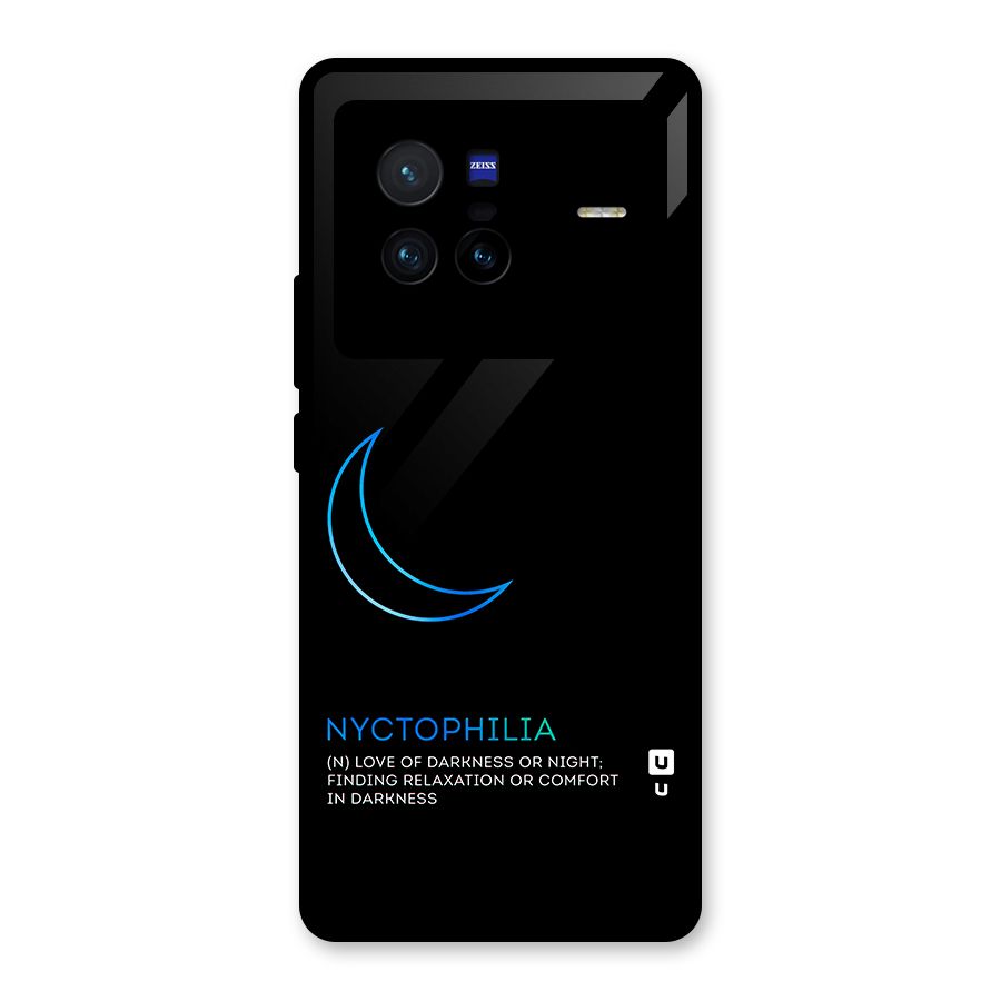 Nyctophilia Love of Darkness Glass Back Case for Vivo X80