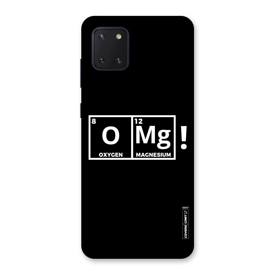 OMG Chemistry Pun Back Case for Galaxy Note 10 Lite