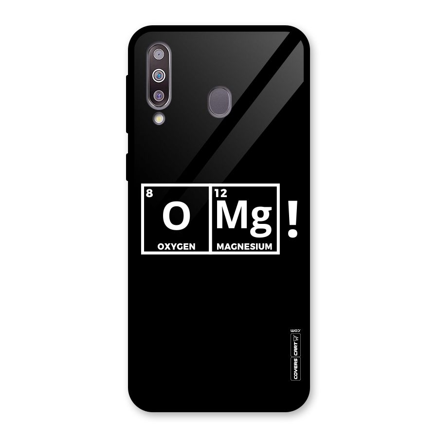 OMG Chemistry Pun Glass Back Case for Galaxy M30