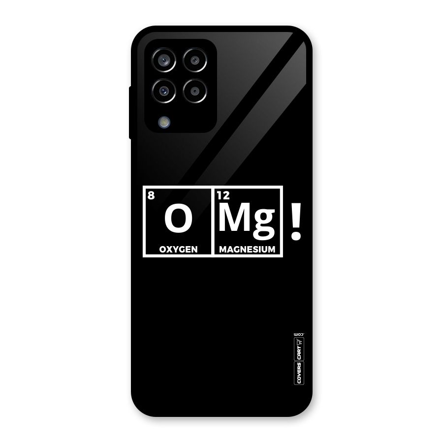 OMG Chemistry Pun Glass Back Case for Galaxy M33