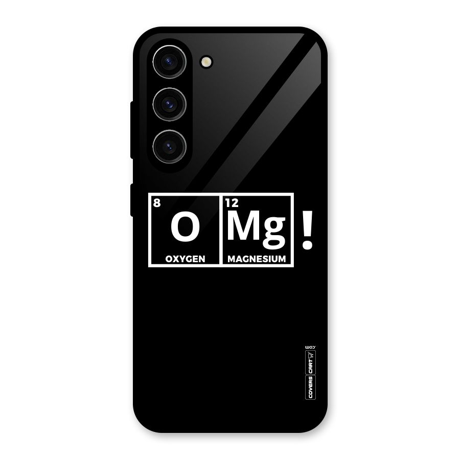 OMG Chemistry Pun Glass Back Case for Galaxy S23