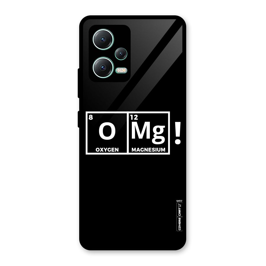 OMG Chemistry Pun Glass Back Case for Redmi Note 12 5G