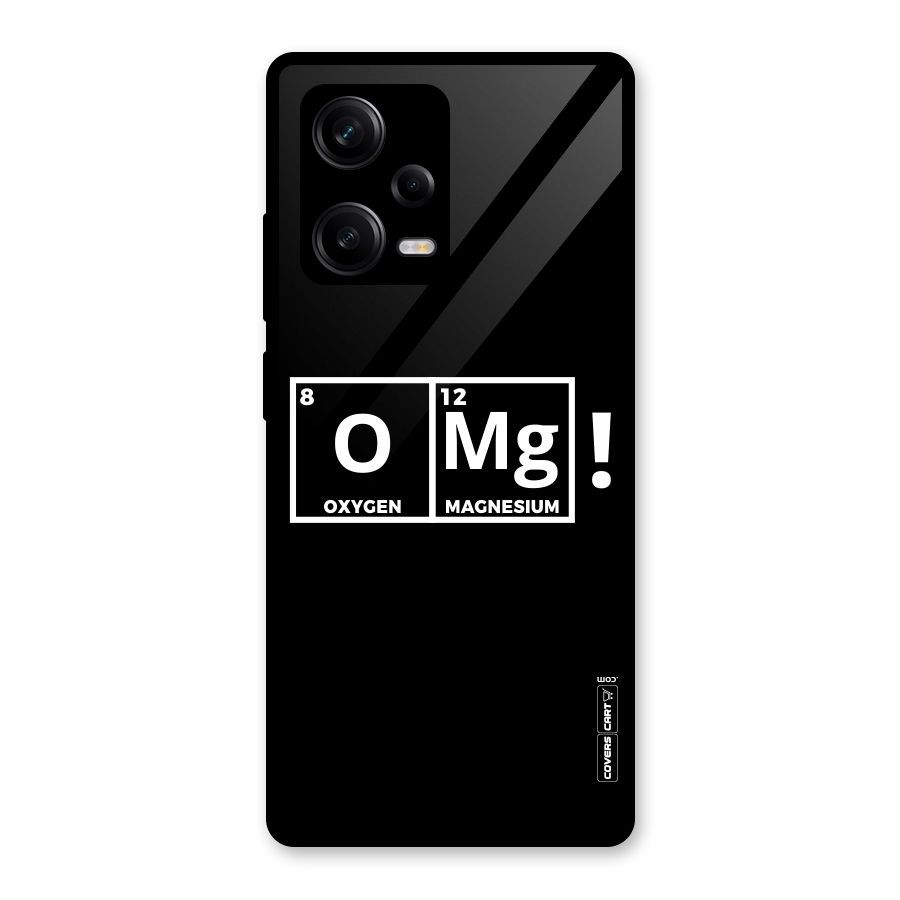 OMG Chemistry Pun Glass Back Case for Redmi Note 12 Pro
