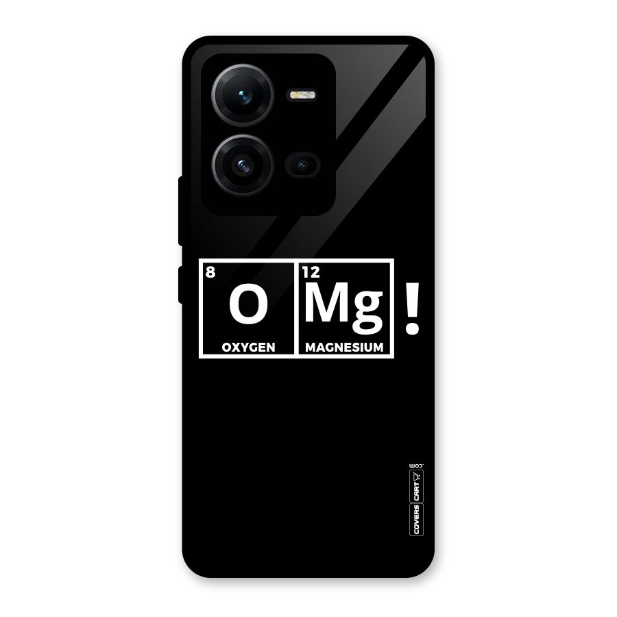 OMG Chemistry Pun Glass Back Case for Vivo V25