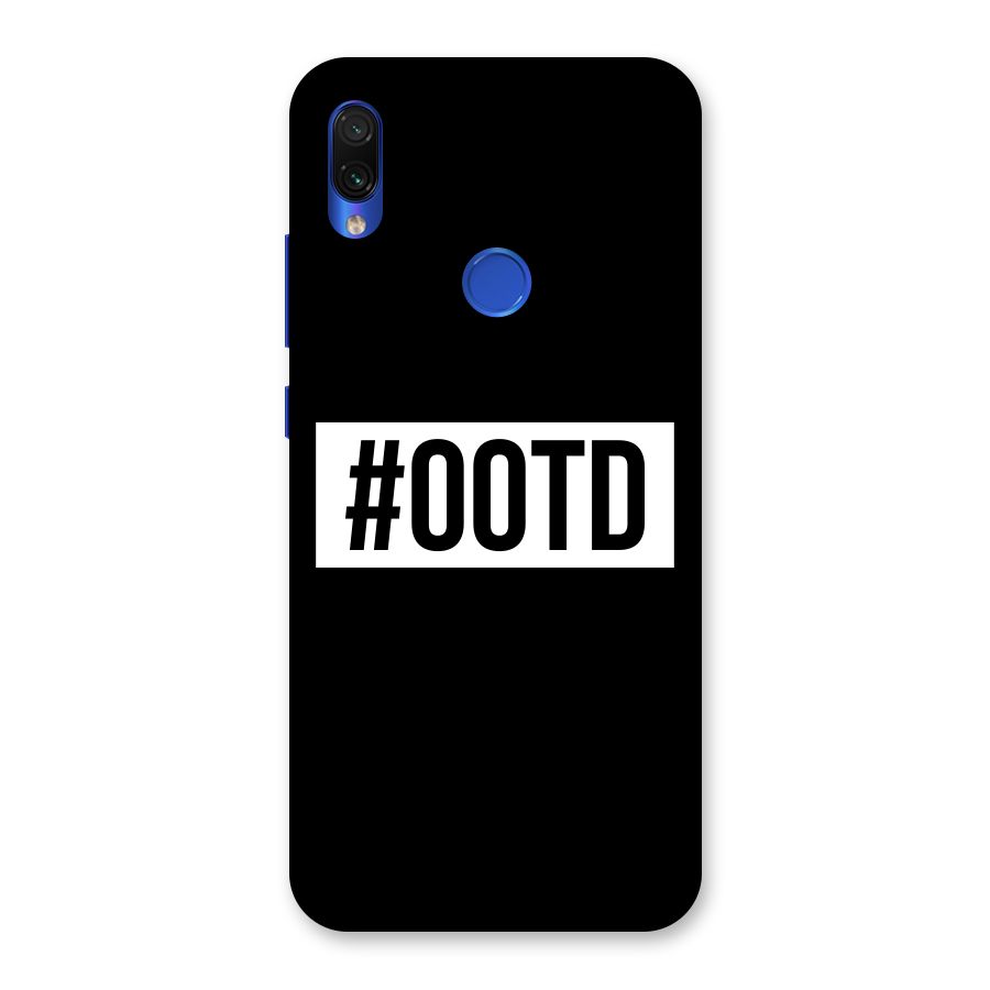 OOTD Back Case for Redmi Note 7S