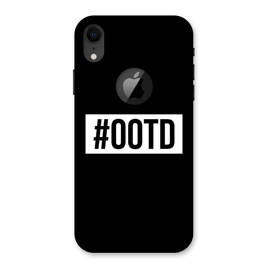 OOTD Back Case for iPhone XR Logo Cut