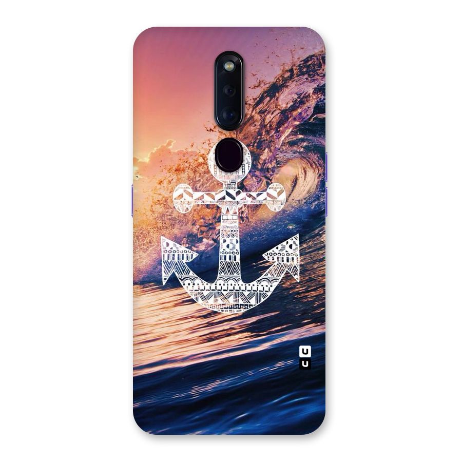 Ocean Anchor Wave Back Case for Oppo F11 Pro