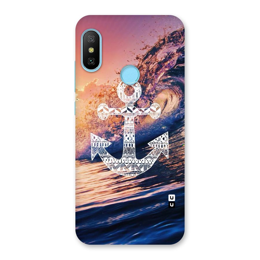 Ocean Anchor Wave Back Case for Redmi 6 Pro