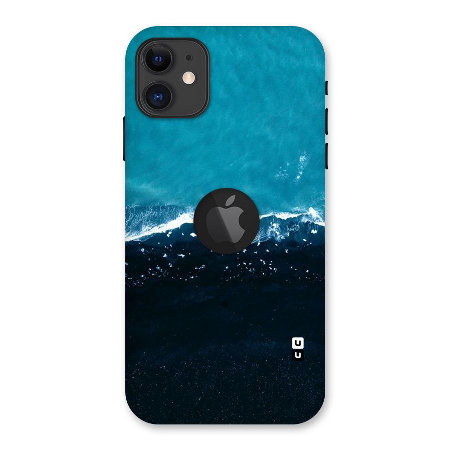 Ocean Blues Back Case for iPhone 11 Logo Cut