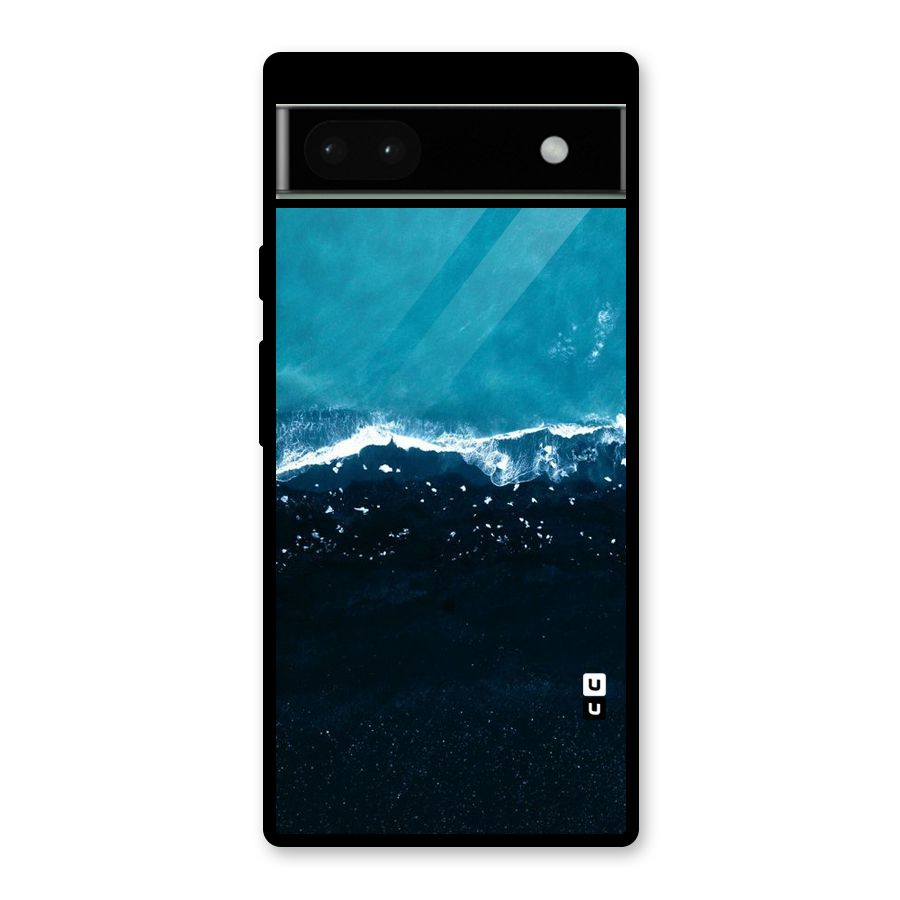 Ocean Blues Glass Back Case for Google Pixel 6a