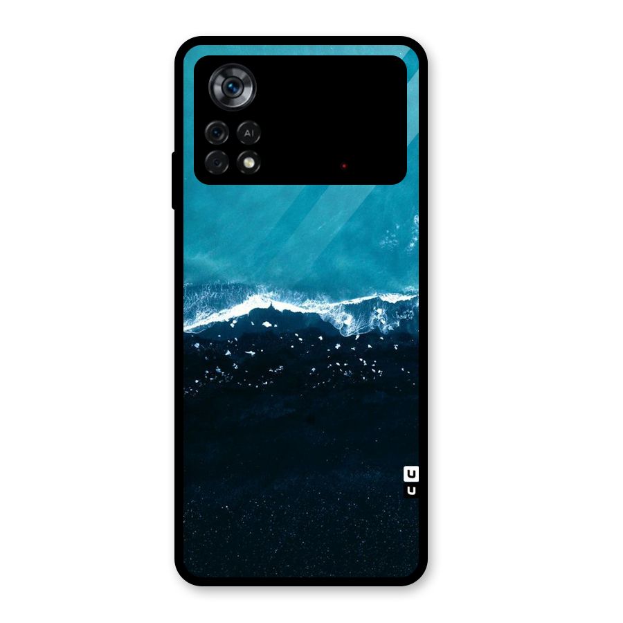 Ocean Blues Glass Back Case for Poco X4 Pro 5G